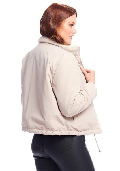 Insta Reversible Zip Jacket Ivory