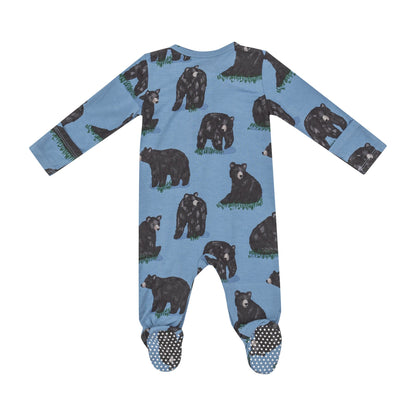 Black Bears 2 Way Zipper Footie