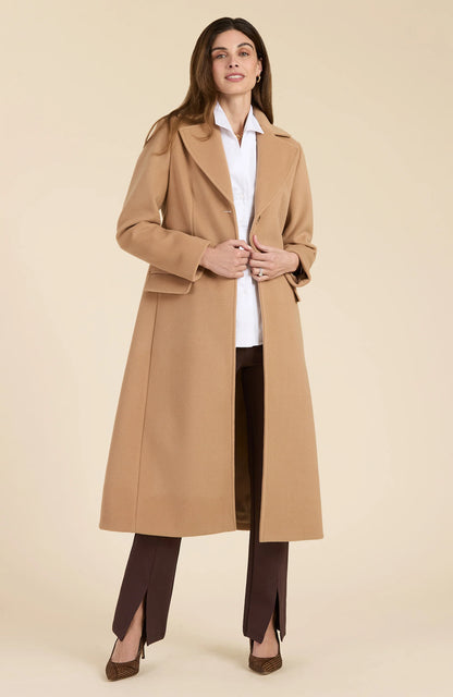 Camel Midi Trench Coat