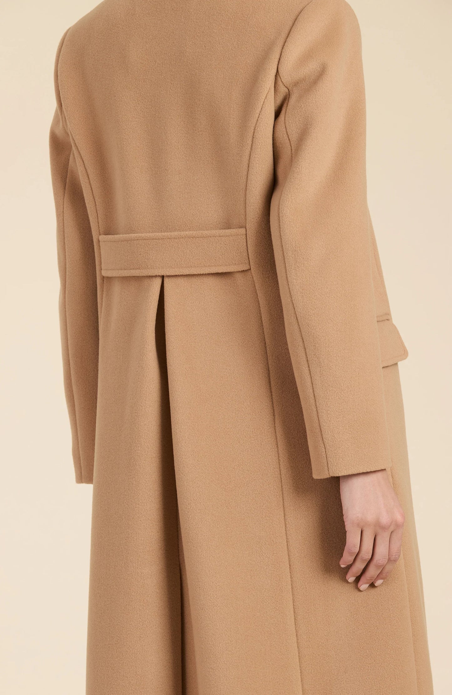 Camel Midi Trench Coat