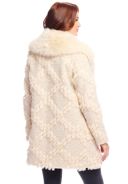 Isla Fox Collar Coat Ivory