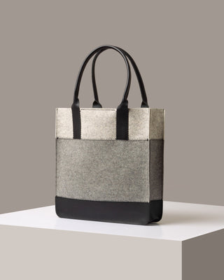 Jaunt Merino Wool Tote Granite/Heather White Black