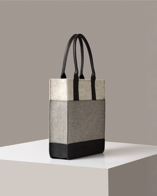 Jaunt Merino Wool Tote Granite/Heather White Black