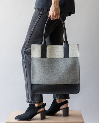 Jaunt Merino Wool Tote Granite/Heather White Black