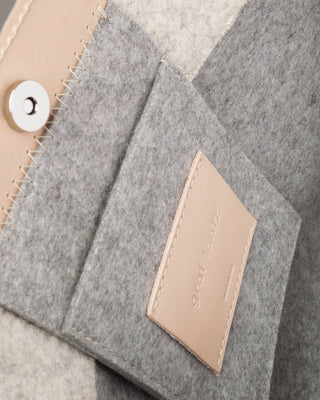 Jaunt Merino Wool Tote Granite/Heather White Vachetta