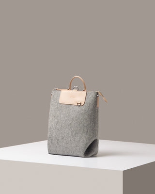 Bedford Merino Wool Midi Backpack/Granite Natural