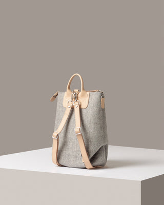Bedford Merino Wool Midi Backpack/Granite Natural