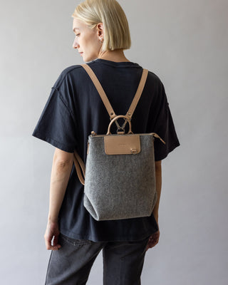 Bedford Merino Wool Midi Backpack/Granite Natural