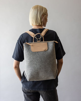 Bedford Merino Wool Backpack/ Granite Natural