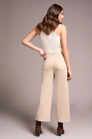 Comfort Stretch High Rise Palazzo Pants Sandstone