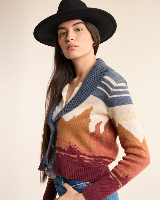 Western Scenic Cardigan