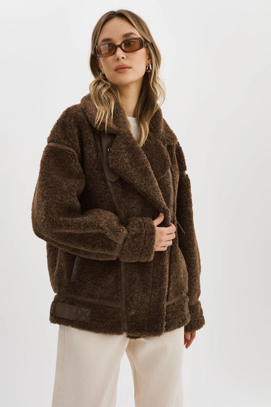 Oversized Faux Shearling Jacket