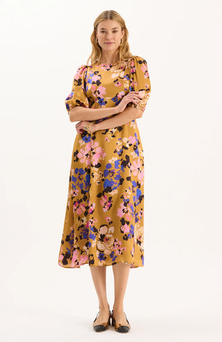 Frankie Charmeuse Dress Enchanted Floral