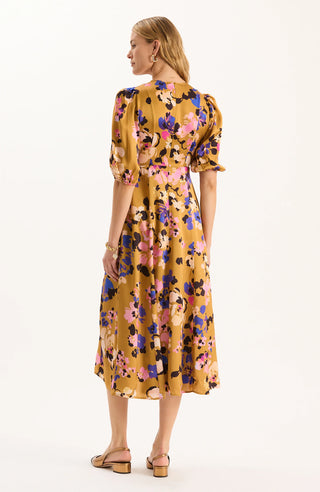 Frankie Charmeuse Dress Enchanted Floral