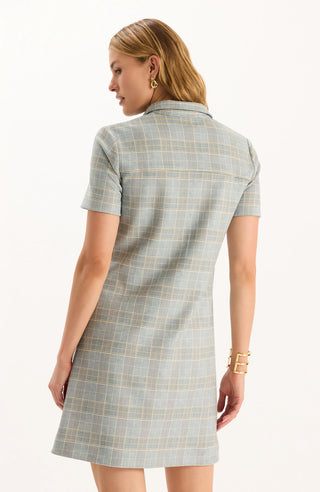 Casey Knit Plaid Dress Menswear
