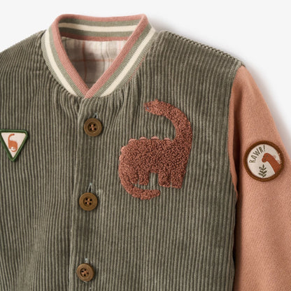 Reversible Dinosaur Varsity Jacket