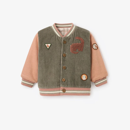 Reversible Dinosaur Varsity Jacket