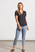 Load image into Gallery viewer, V-Neck Top With Crochet Trim