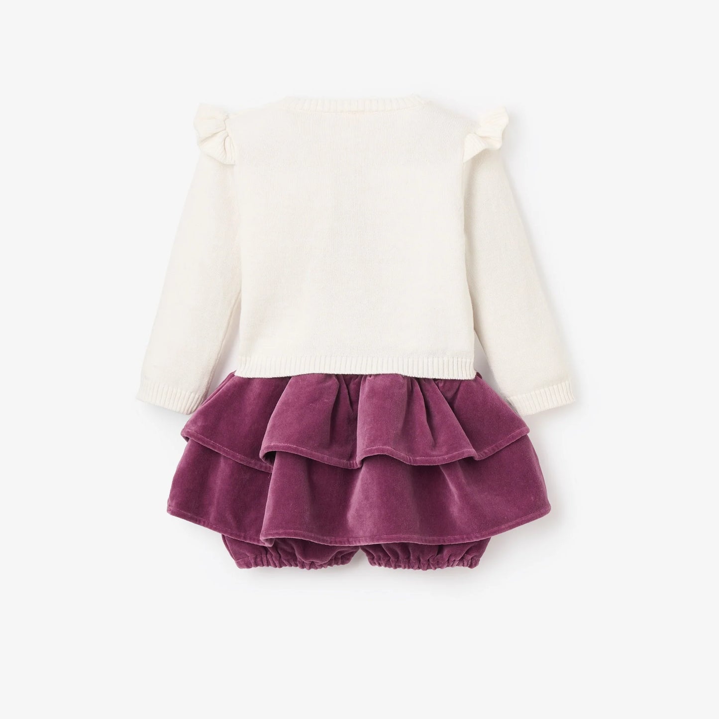 Forest Family Sweater & Velveteen Skirt