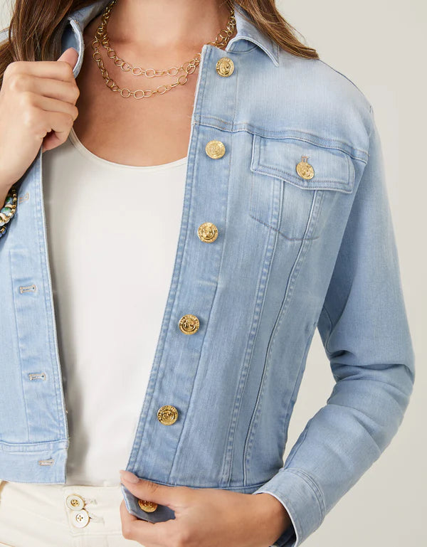 Leah Denim Jacket Grove Wash