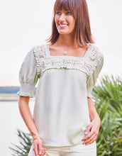 Load image into Gallery viewer, Dee Squareneck Blouse Blue Mist