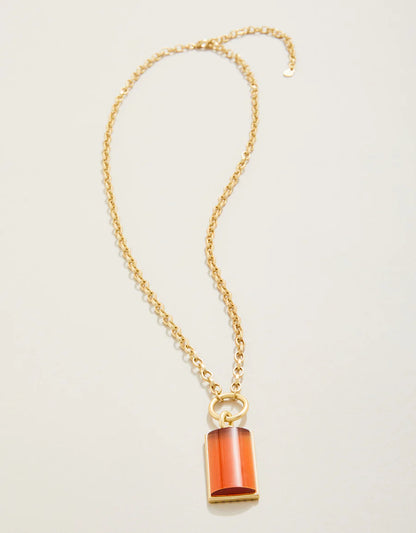 Spartina Highlands Necklace 24” Optic Sunstone