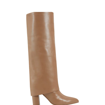 Leina Block Heel Pointy Toe Dress Boot