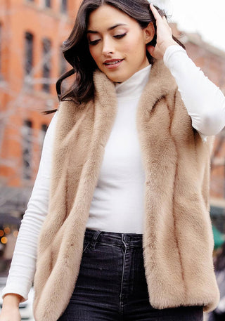 Vintage Mink Hook Vest