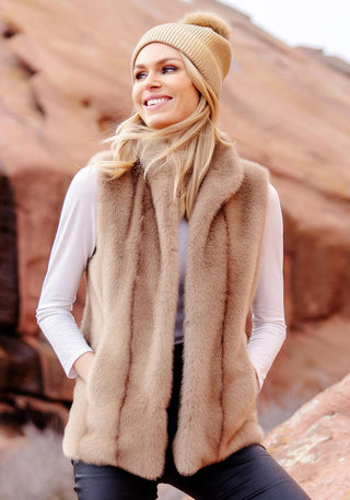 Vintage Mink Hook Vest