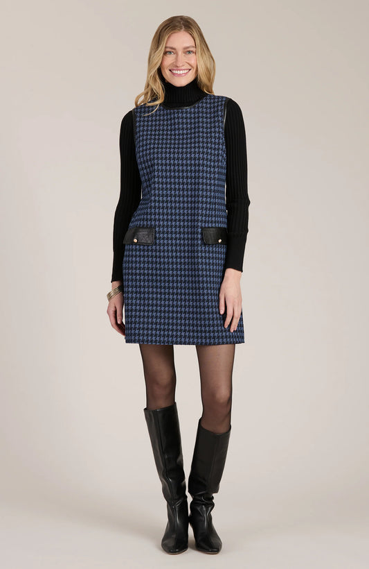 Kirtly Houndstooth Knit Dress