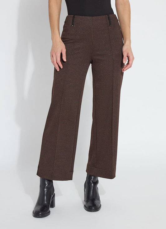 Livia Crop Pant Brushed Lurex Check