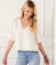 Load image into Gallery viewer, Puff Sleeve Top Ivory