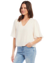 Load image into Gallery viewer, Puff Sleeve Top Ivory