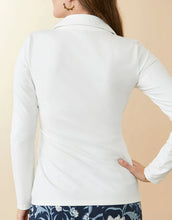 Load image into Gallery viewer, Edeline Wrap Top Pearl White