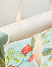 Load image into Gallery viewer, Market Tote Queenie Tropical Floral Seafoam