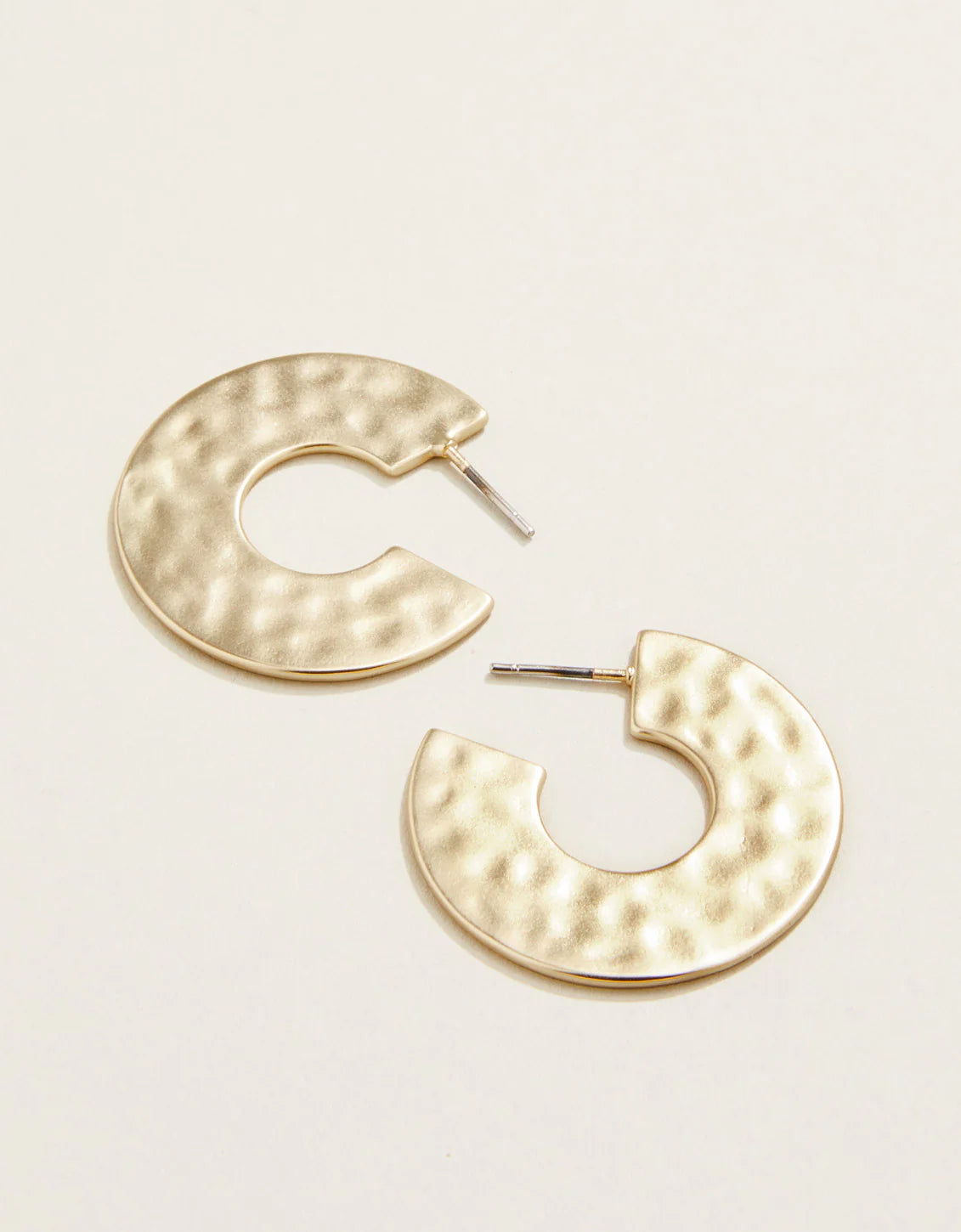 Spartina Flat Hoop Earrings 30mm Gold