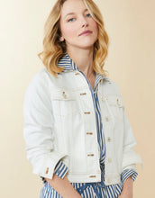 Load image into Gallery viewer, Leah Denim Jacket Pearl White