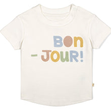 Load image into Gallery viewer, Organic Crew Neck Tee - Bonjour