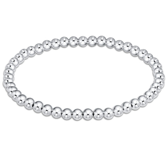 Classic Sterling Silver 4mm Bead Bracelet (Online Exclusive)