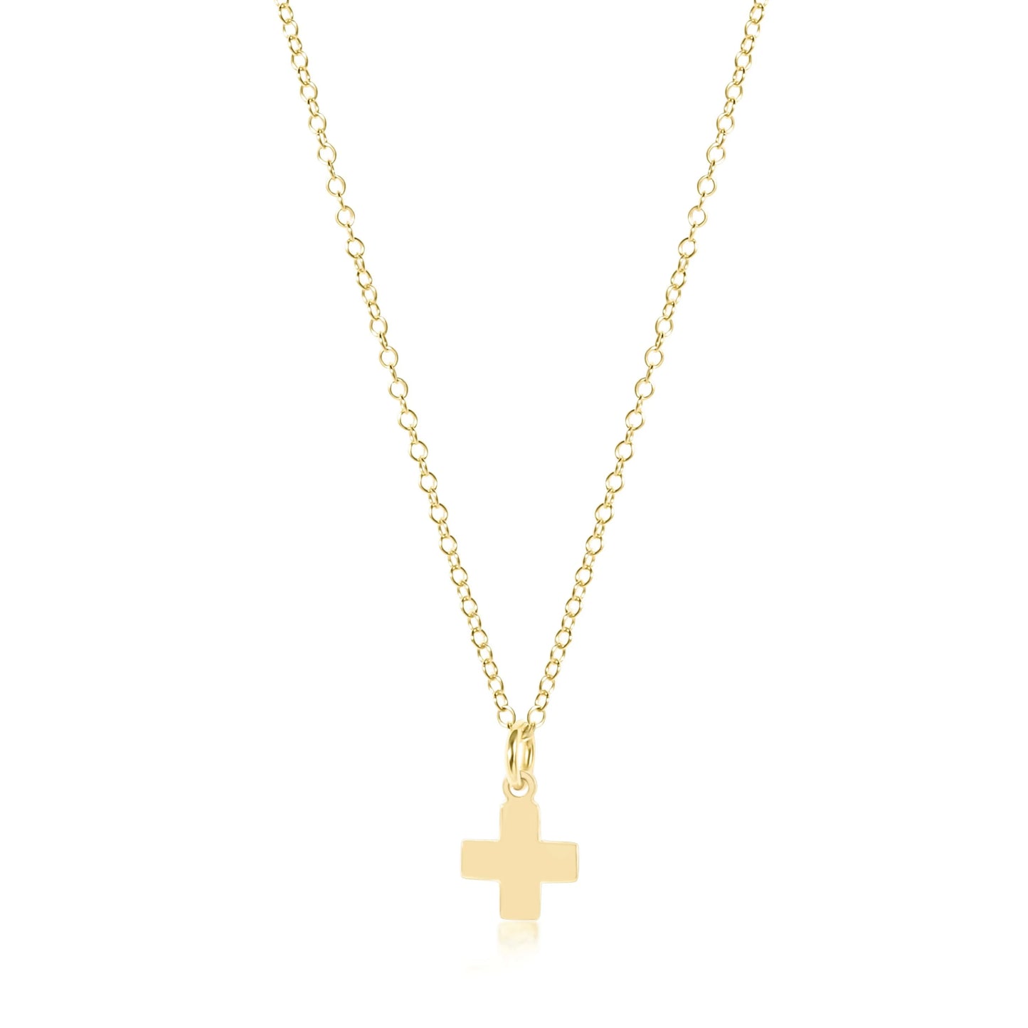 Signature Cross 16" Gold Charm Necklace (Online Exclusive)