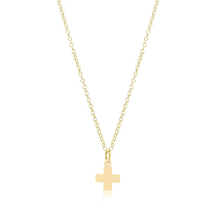 Signature Cross 16" Gold Charm Necklace (Online Exclusive)