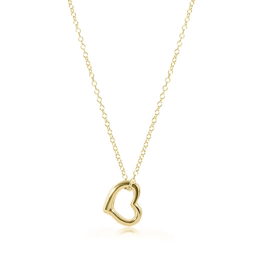 Love Charm 16" Gold Necklace (Online Exclusive)