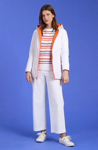 Martha Reversible Puffer Jacket Mandarin Orange