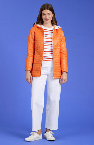 Martha Reversible Puffer Jacket Mandarin Orange