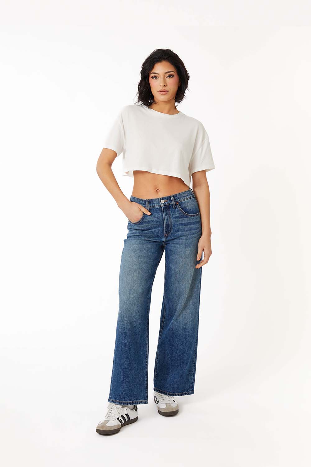 Soho Fitted Wide Leg Jeans