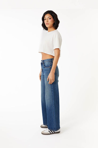 Soho Fitted Wide Leg Jeans