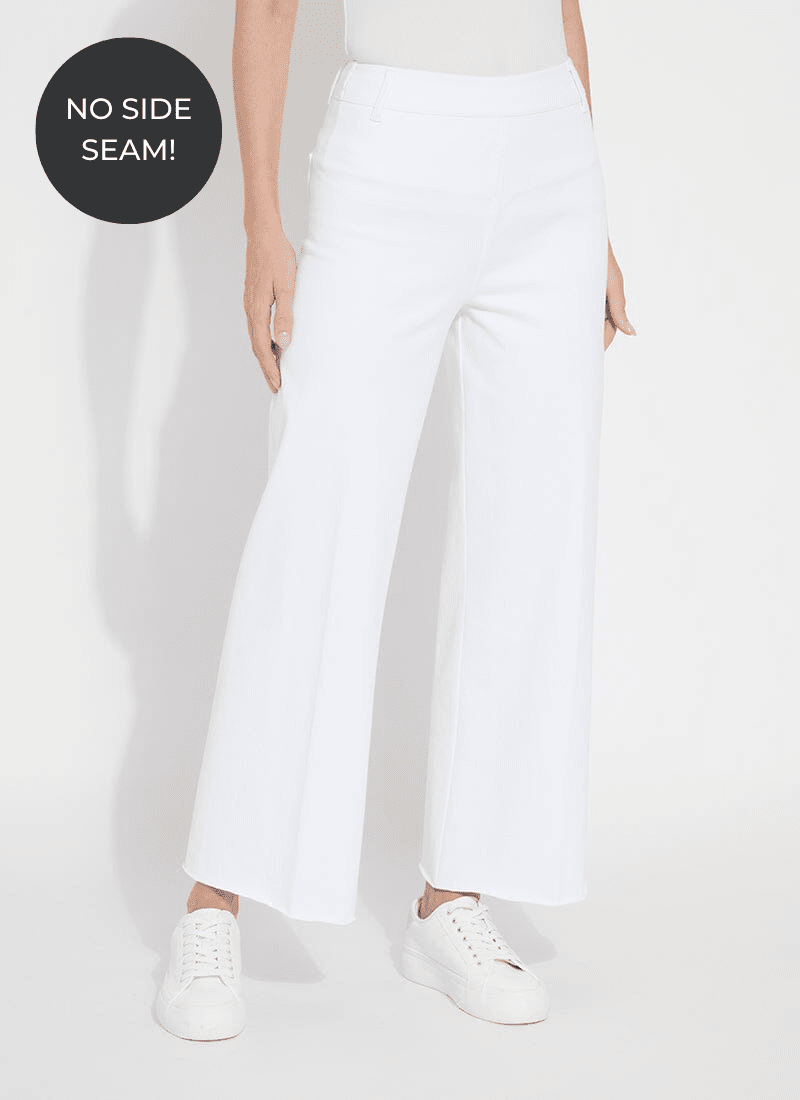 Erin Wide Leg Denim White