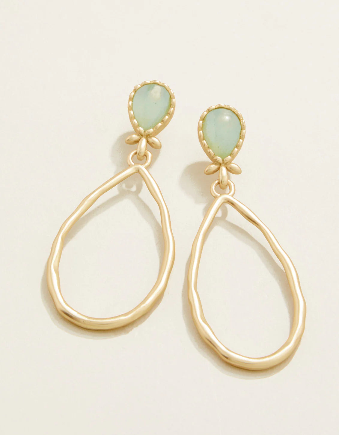 Nara Teardrop Earrings Sea Foam