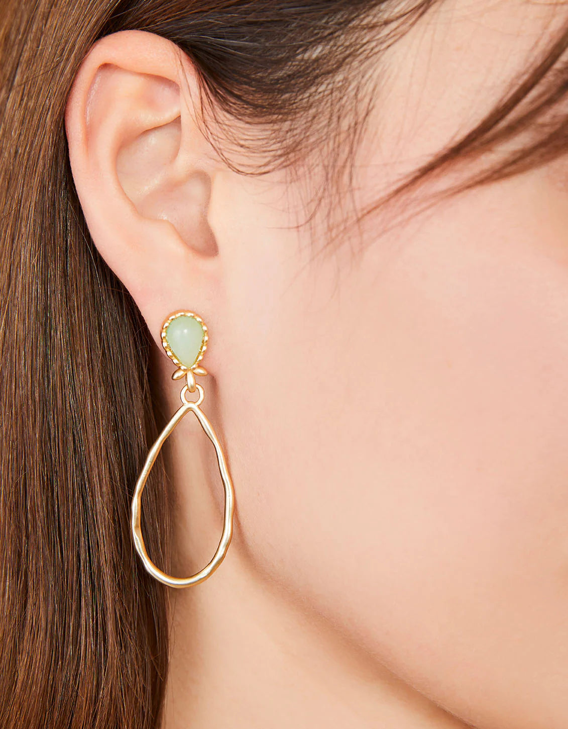 Nara Teardrop Earrings Sea Foam