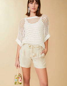 Perrie Linen Short Flax